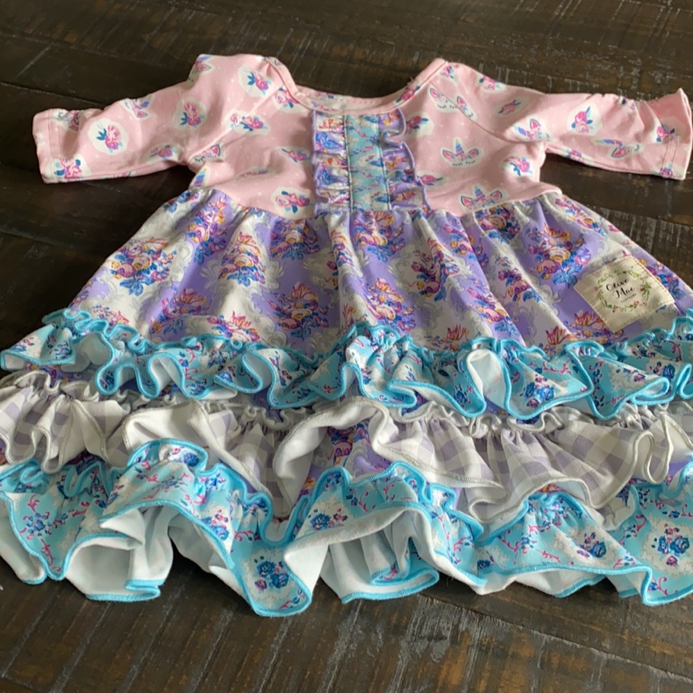 🦋 NWOT Olive Mae 6-12mo Dress! - Picture 2 of 7